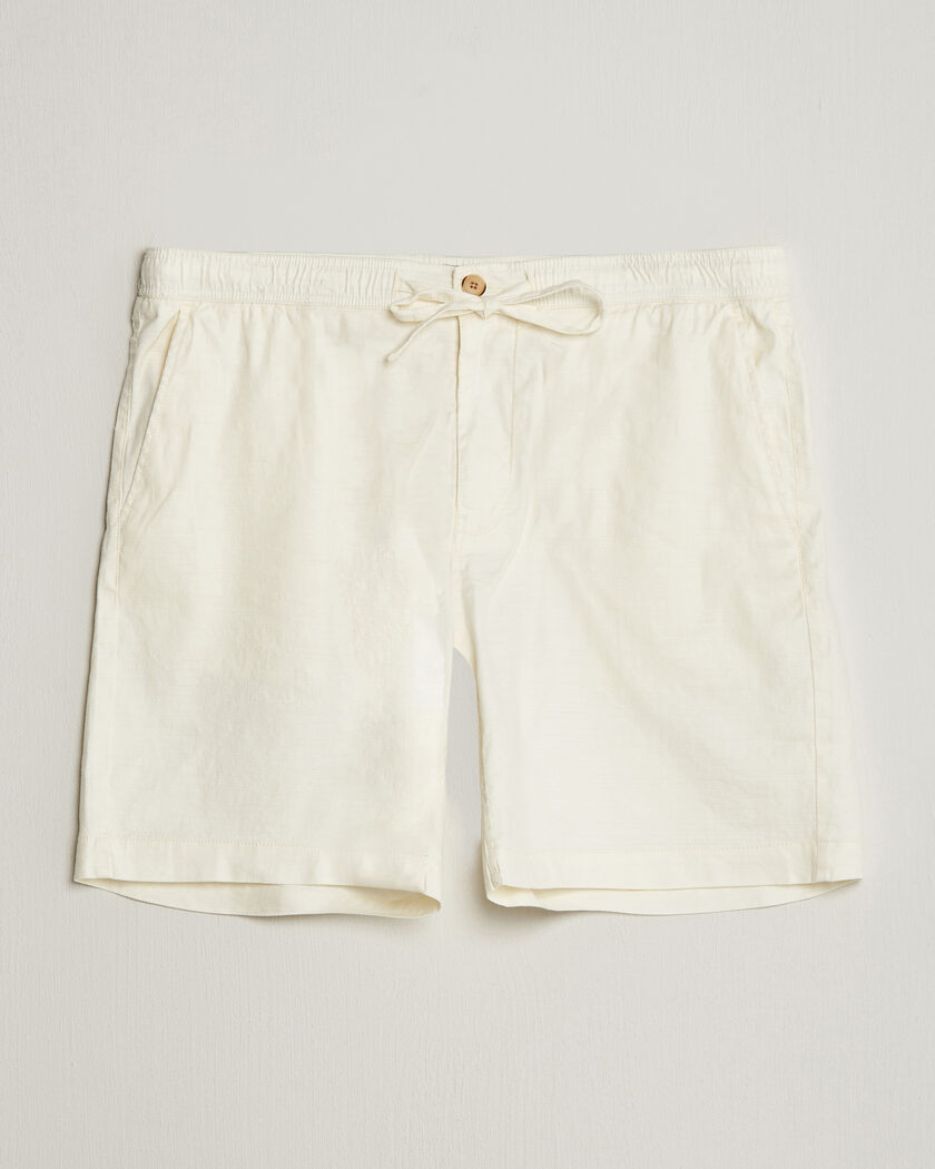 Morris Fenix Linen Shorts Off White – Blanco