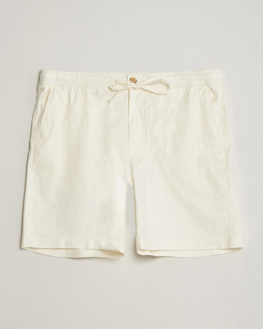 Morris Fenix Linen Shorts Off White – Blanco
