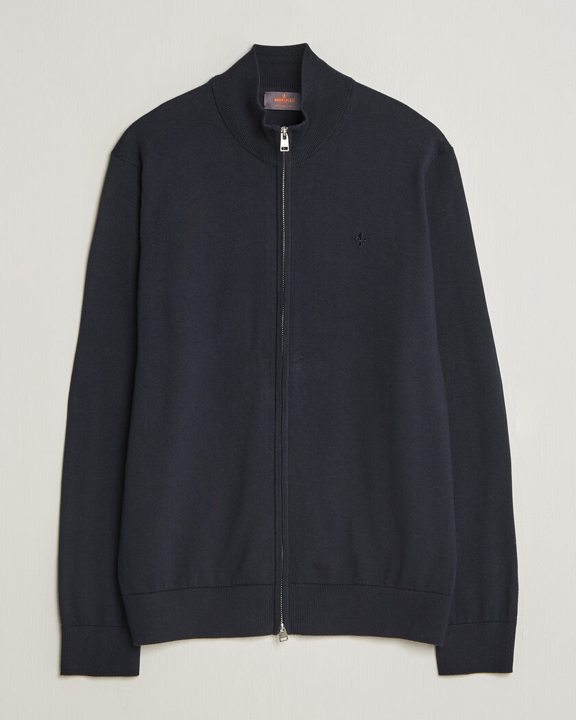 Morris Riley Zip Cardigan Navy – Azul