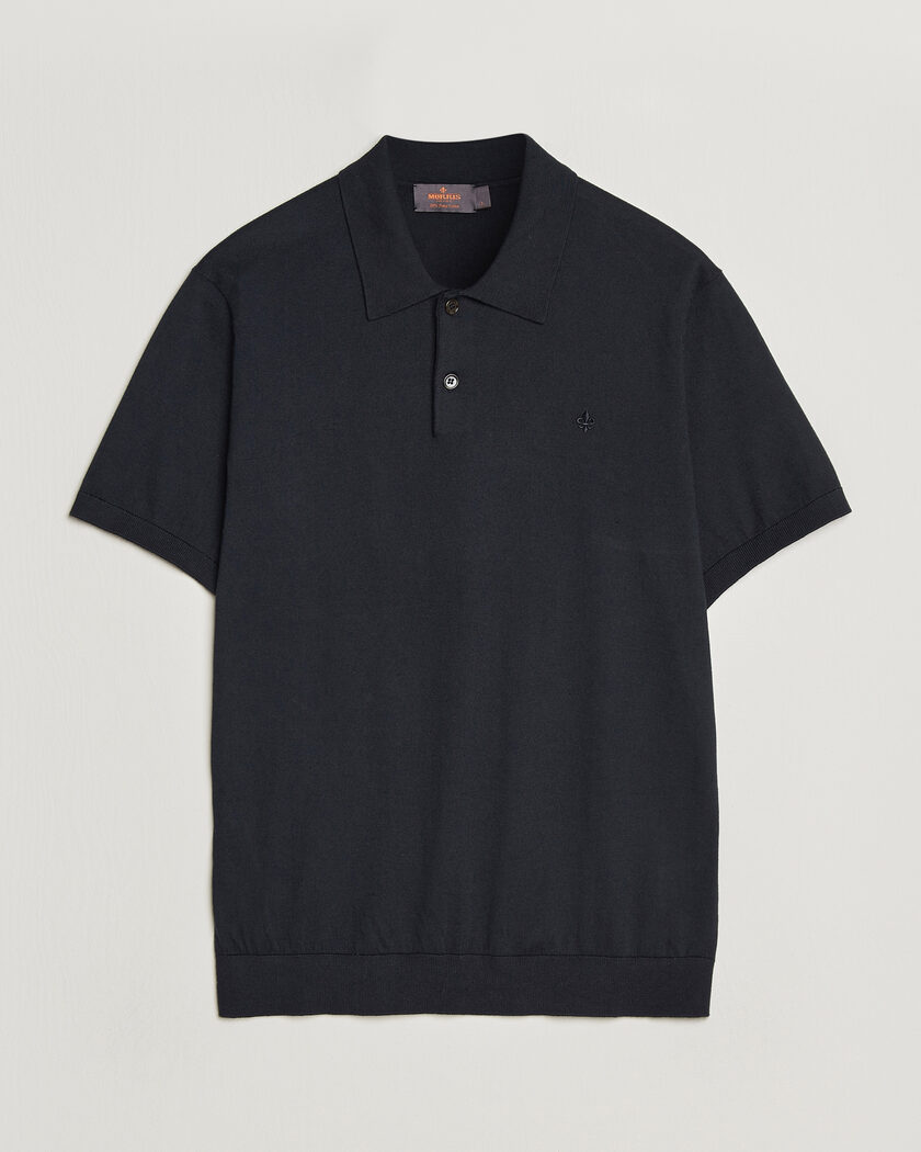 Morris Riley Short Sleeve Polo Navy – Azul