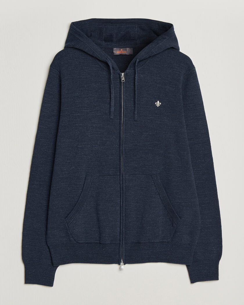 Morris Randall Full-Zip Hoodie Navy – Azul