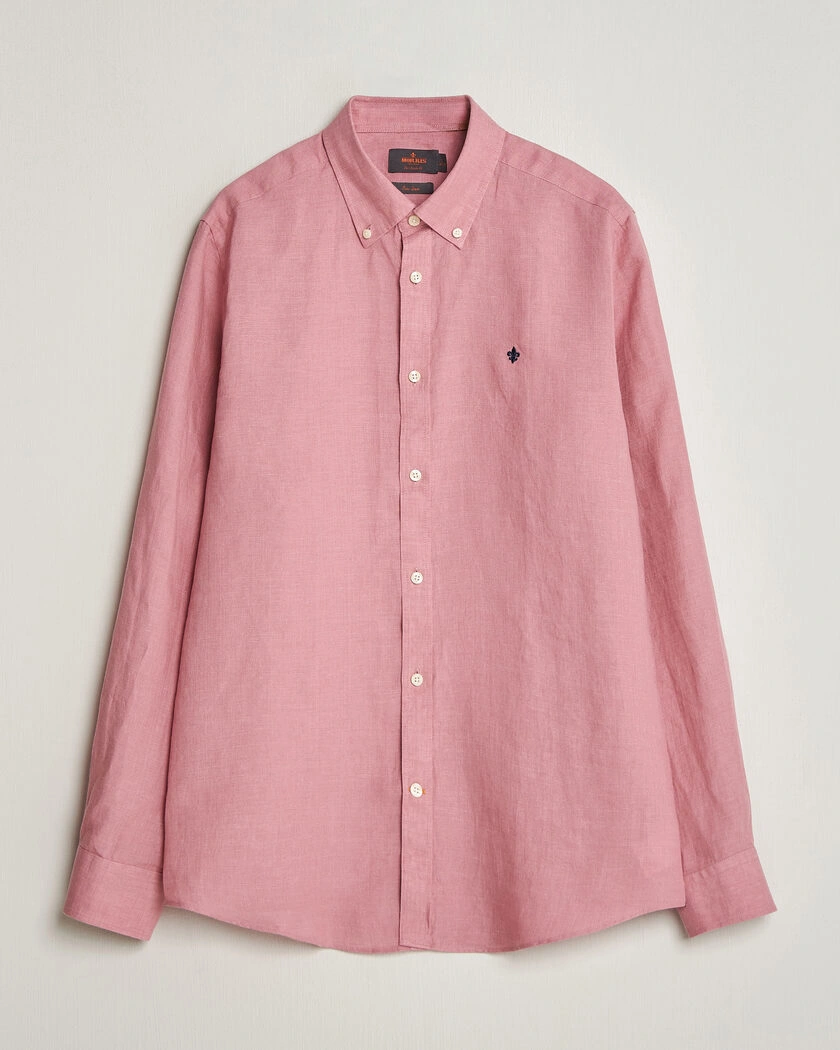 Morris Douglas Button Down Linen Shirt Pink – Rosa
