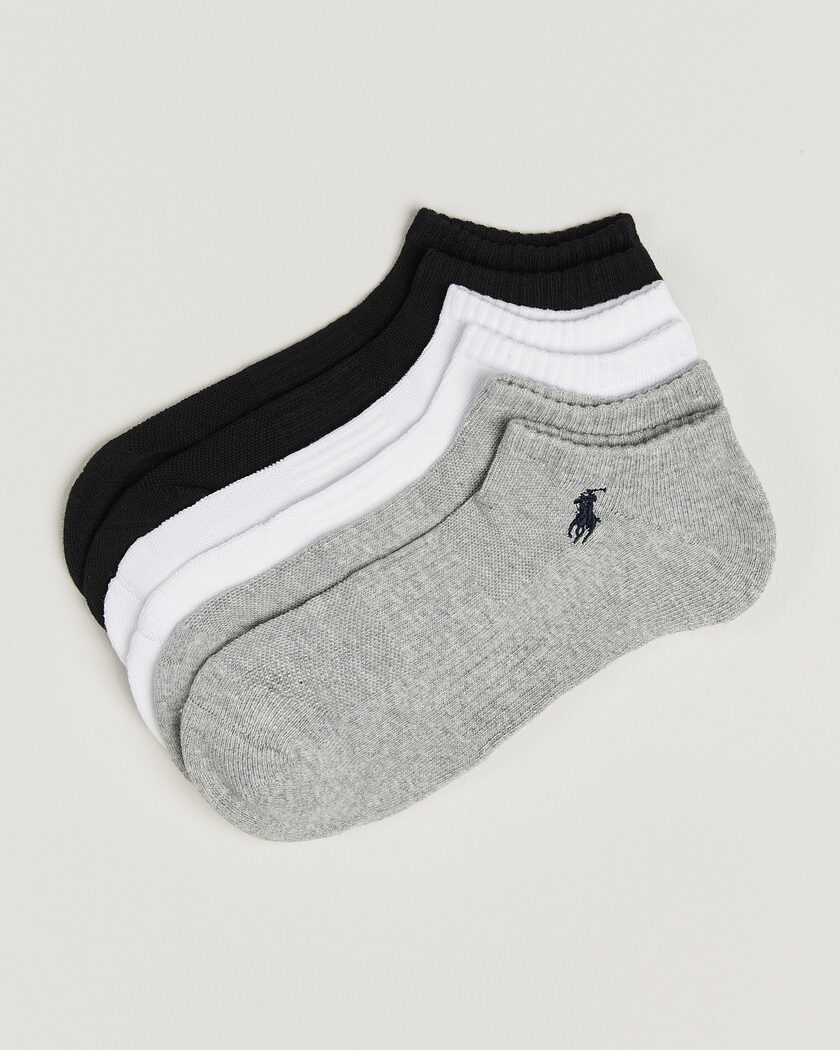 Polo Ralph Lauren 6-Pack Sneaker Sock Grey – Multicolor
