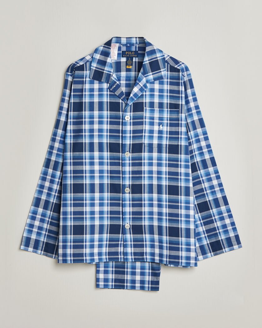 Polo Ralph Lauren Cotton Checked Pyjama Set Blue Multi S - Tamaño: S - Color: Azul