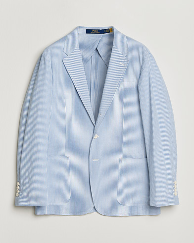 Polo Ralph Lauren Seersucker Sportcoat Bright Blue/White – Azul