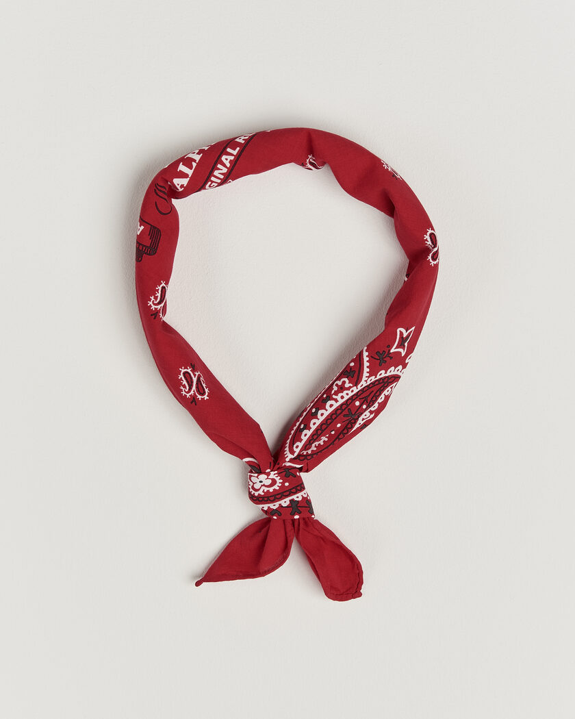 Polo Ralph Lauren Cotton Printed Bandana Red/White – Rojo