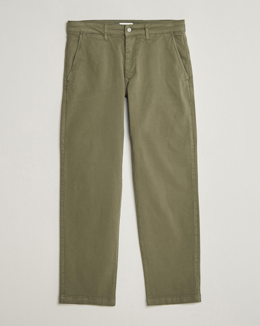 NN07 Aden Regular Fit Chinos Capers Green – Verde