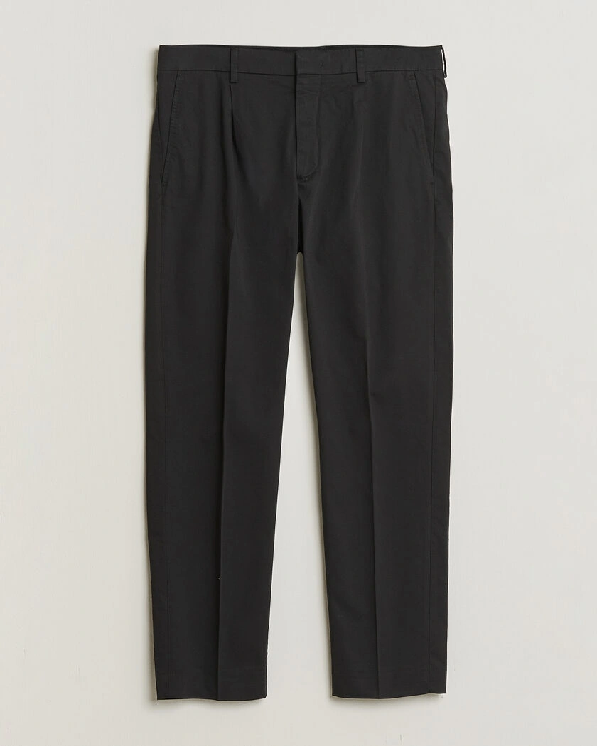  NN07 Bill Pleated Trousers Black – Negro