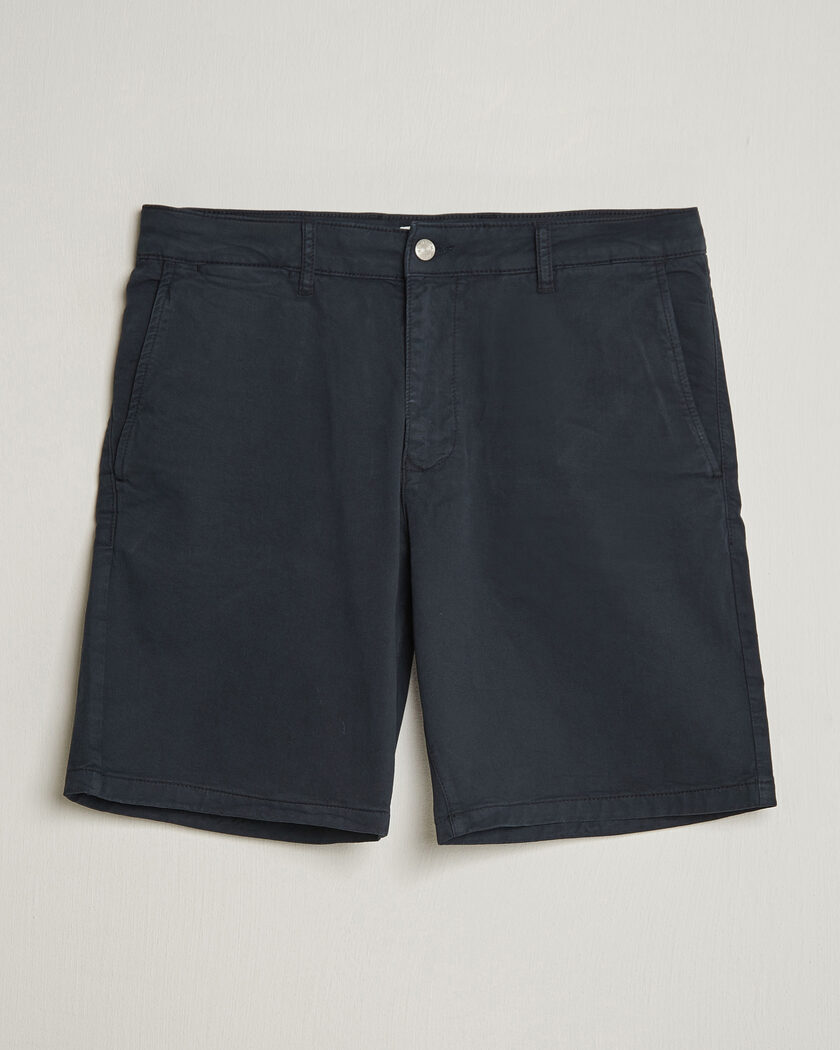 NN07 Aden Regular Fit Chino Shorts Navy Blue – Azul