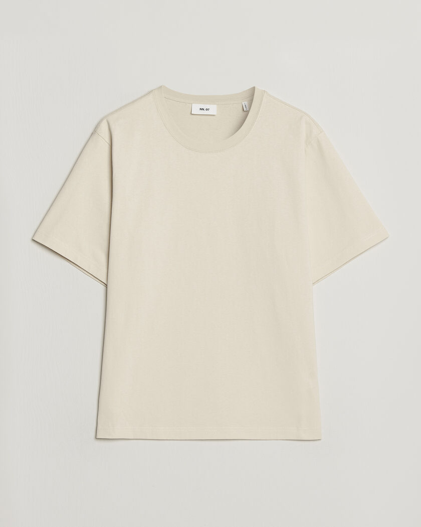 NN07 Jett Washed Printed Crew Neck T-Shirt Ivory – Blanco