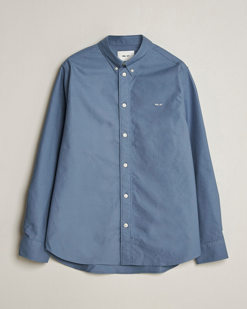 NN07 Colby Oxford Shirt Stone Blue – Azul