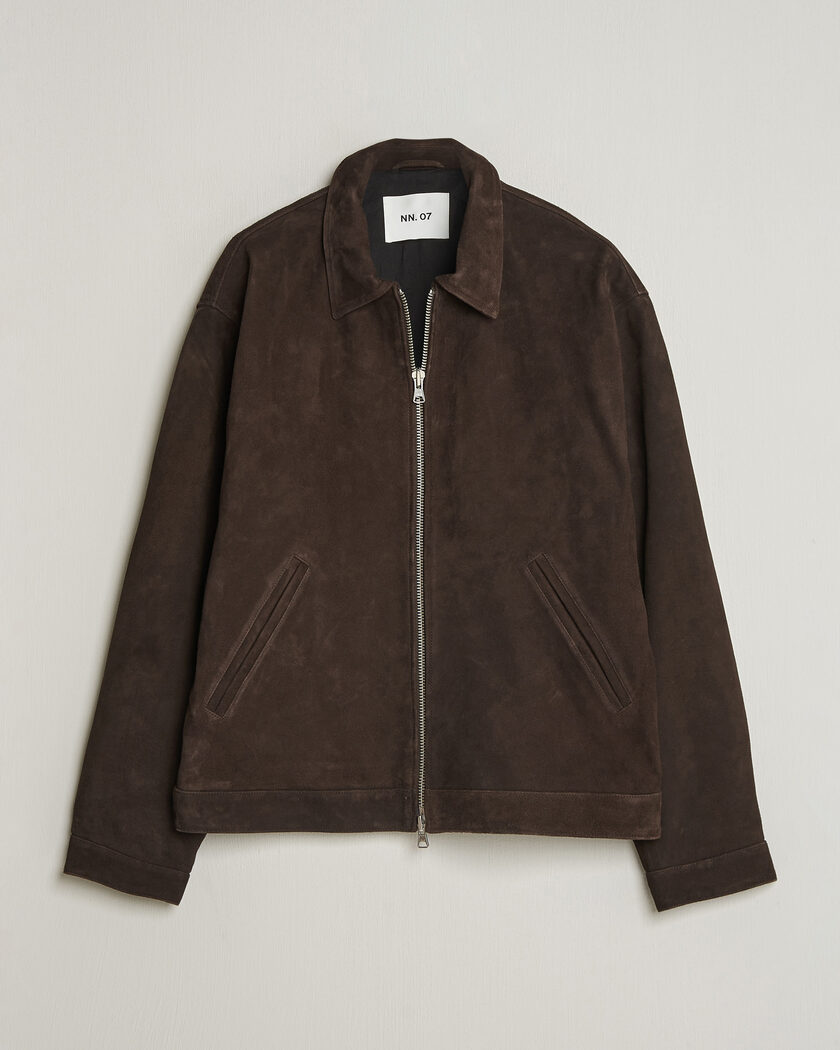 NN07 Petrus Suede Jacket Deep Truffle – Marrón