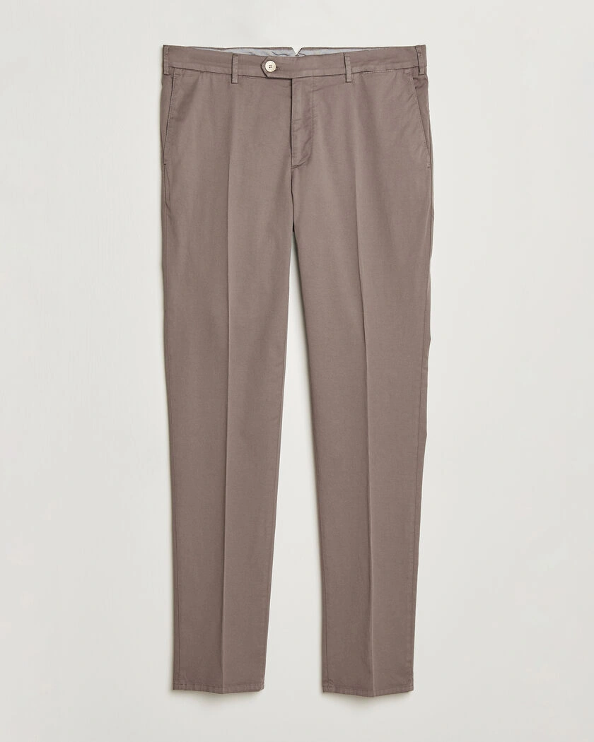 Brunello Cucinelli Slim Fit Chinos Brown – Marrón