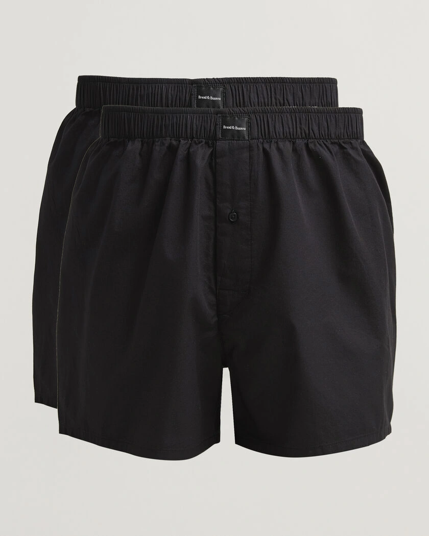Bread & Boxers 2-Pack Boxer Shorts Black – Negro