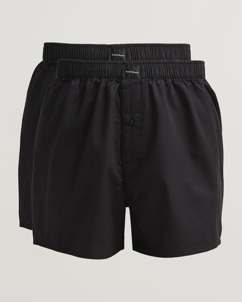 Bread & Boxers 2-Pack Boxer Shorts Black – Negro