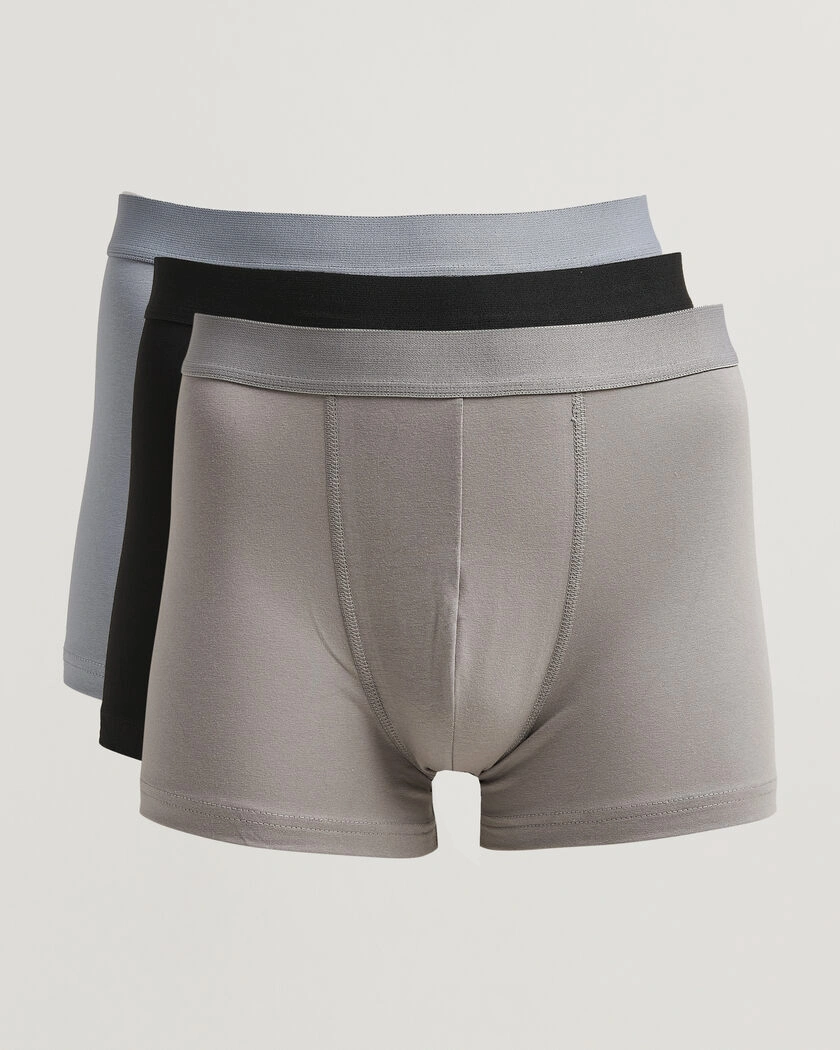 Bread & Boxers 3-Pack Boxer Brief Blue/Grey/Black – Azul