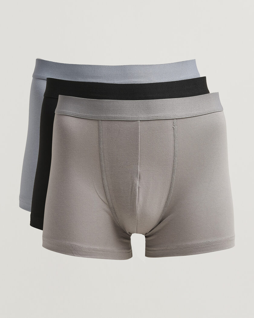 Bread & Boxers 3-Pack Boxer Brief Blue/Grey/Black – Azul