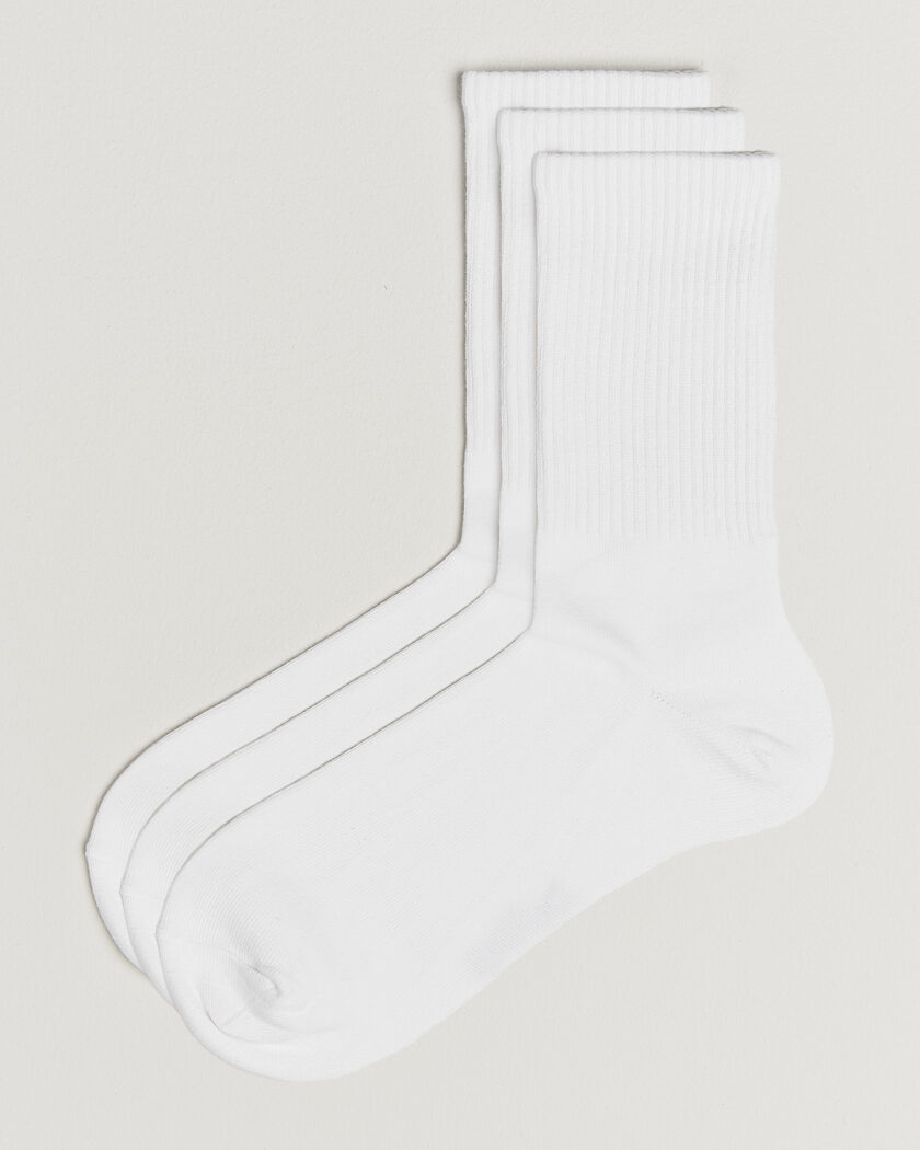 Bread & Boxers 3-Pack Sport Sock White – Blanco