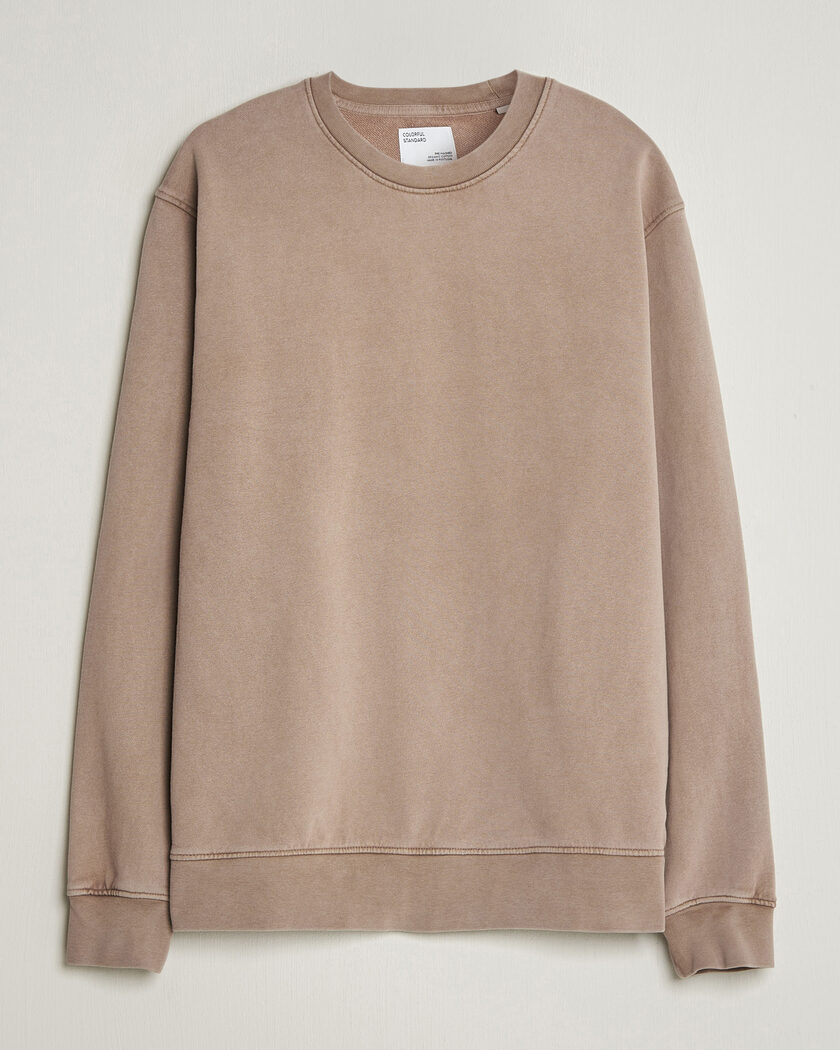 Colorful Standard Classic Organic Crew Neck Sweat Faded Khaki – Beige