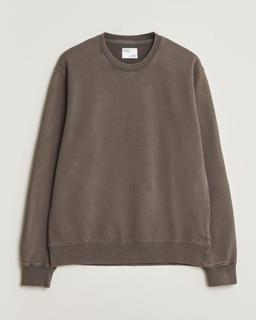 Colorful Standard Classic Organic Crew Neck Sweat Fade Mud – Marrón
