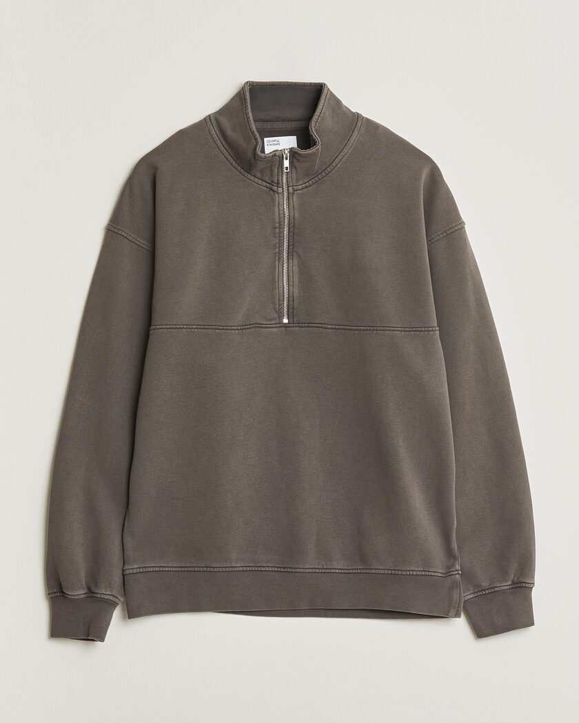 Colorful Standard Classic Organic Half-Zip Faded Mud – Marrón