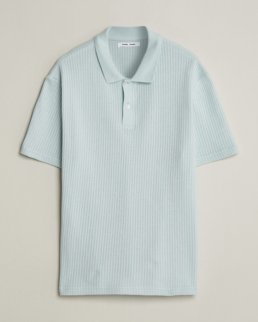 Samsøe Samsøe Jase Polo Skywriting – Azul