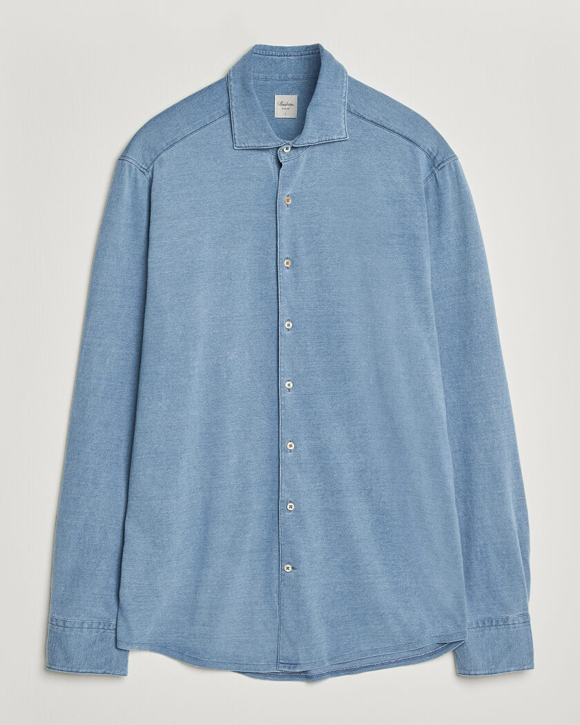 Stenströms Jersey Denim Shirt Blue – Azul