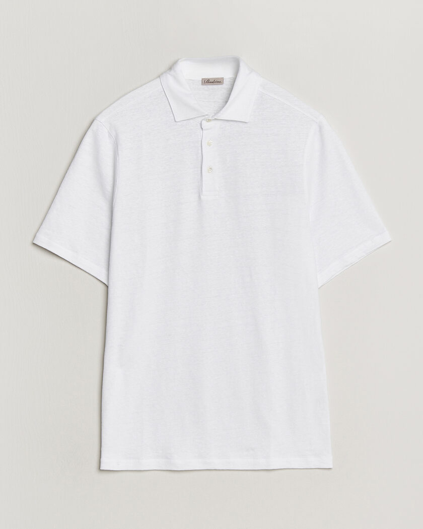 Stenströms Linen Polo Shirt White – Blanco