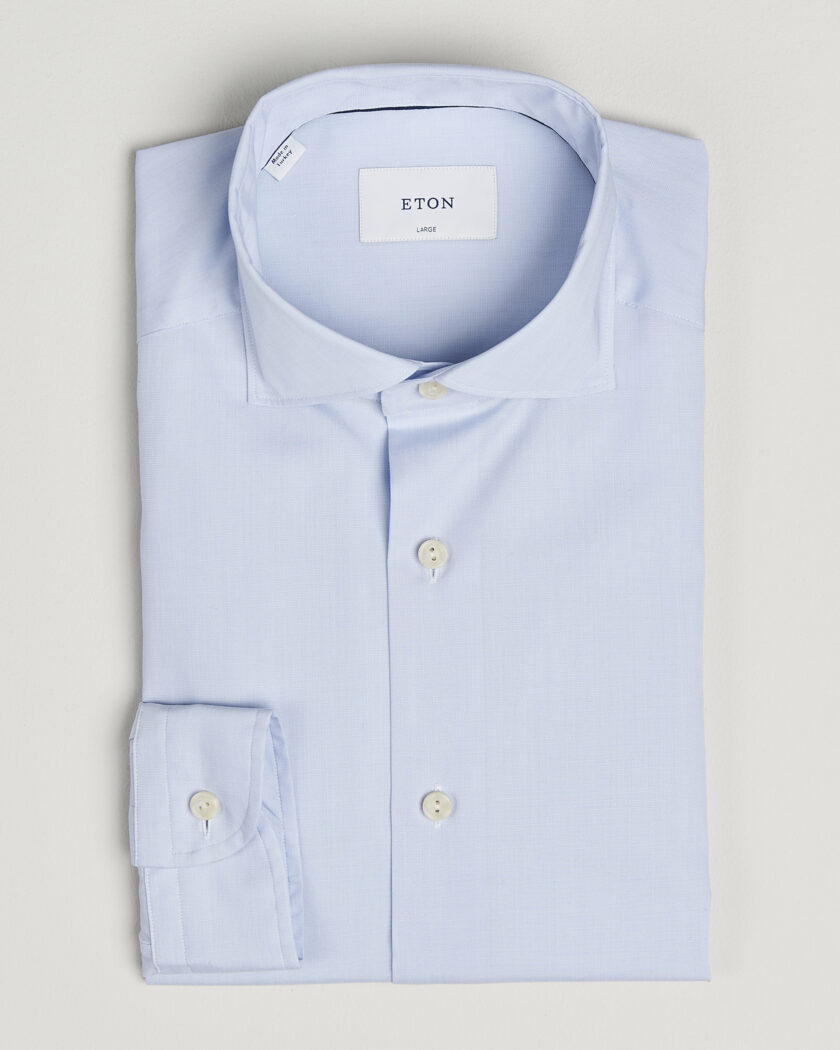 Eton Casual Fit Breeze Poplin Shirt Light Blue – Azul