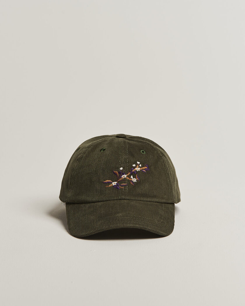 Drake's Blackthron Needlecord Baseball Cap Olive – Verde