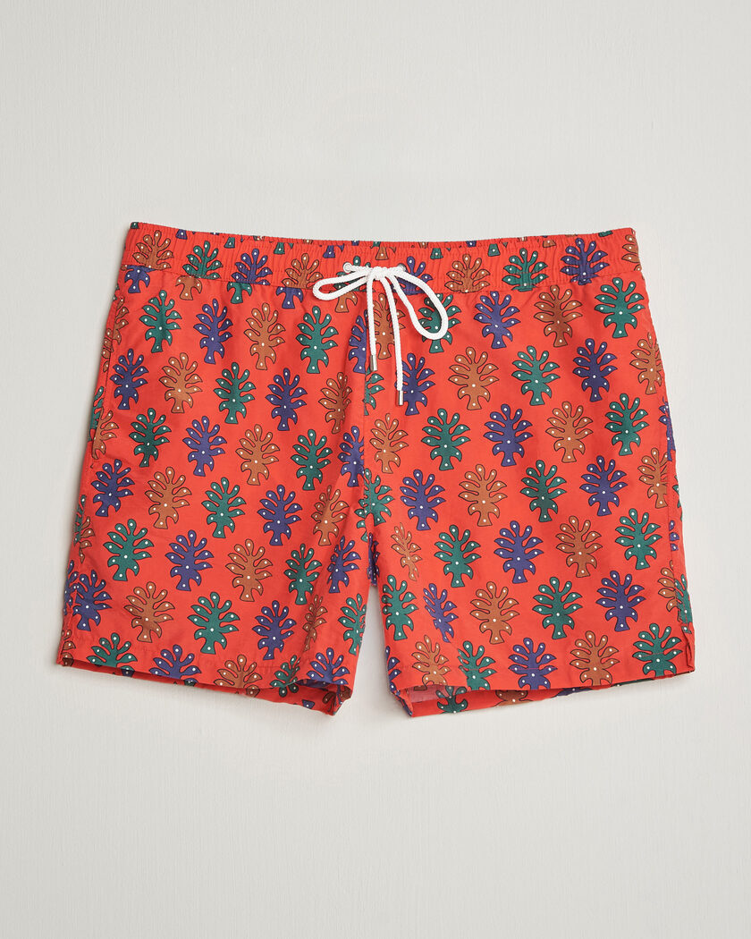 Drake's Trees Drawstring Swimshorts Tomato – Rojo