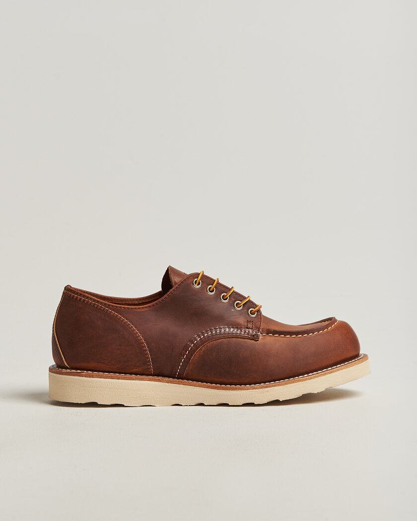 Red Wing Shoes Moc Toe Oxford Copper Rough/Though Leather – Marrón