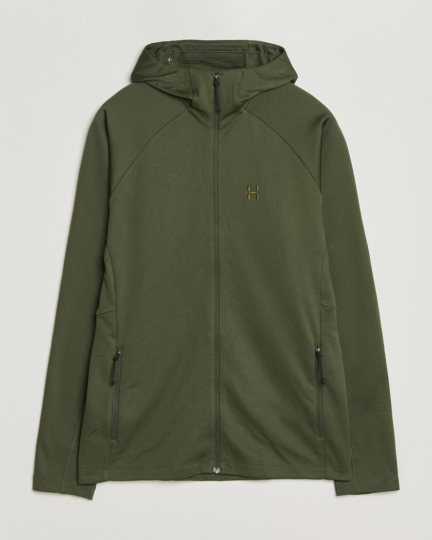 Haglöfs Korp Mid Fleece Hood Seaweed Green – Verde