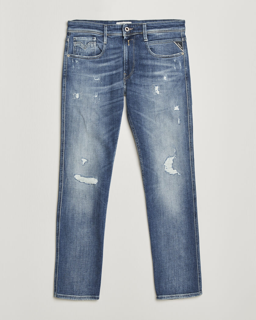 Replay Anbass 10 Year Wash Jeans Medium Blue – Azul