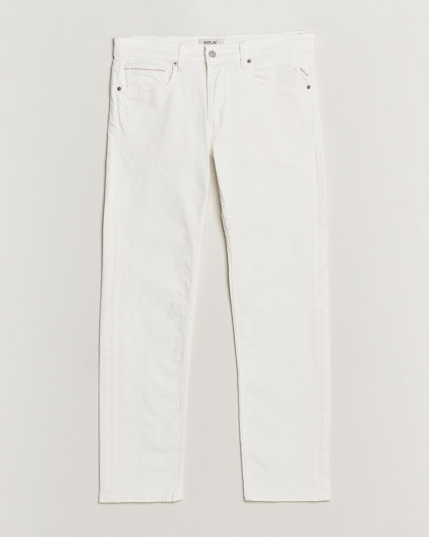 Replay Grover Straight Fit Powerstretch Jeans White – Blanco