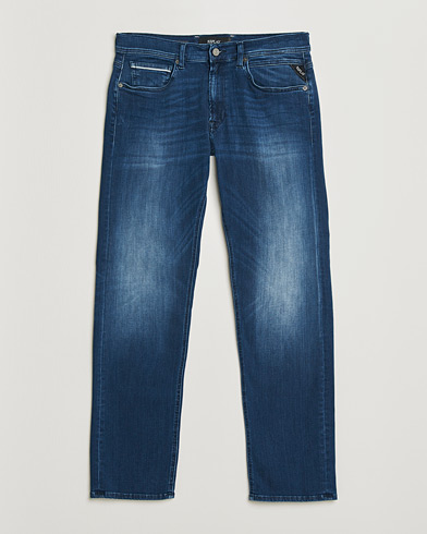 Replay Grover Straight Fit Hyperflex Jeans Dark Blue – Azul