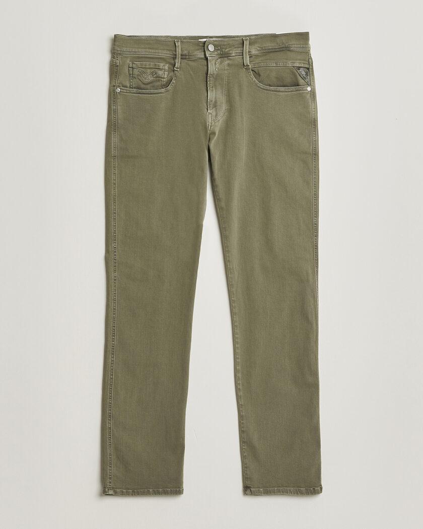 Replay Anbass Hyperflex X.Lite 5-Pocket Pants Military Green – Verde