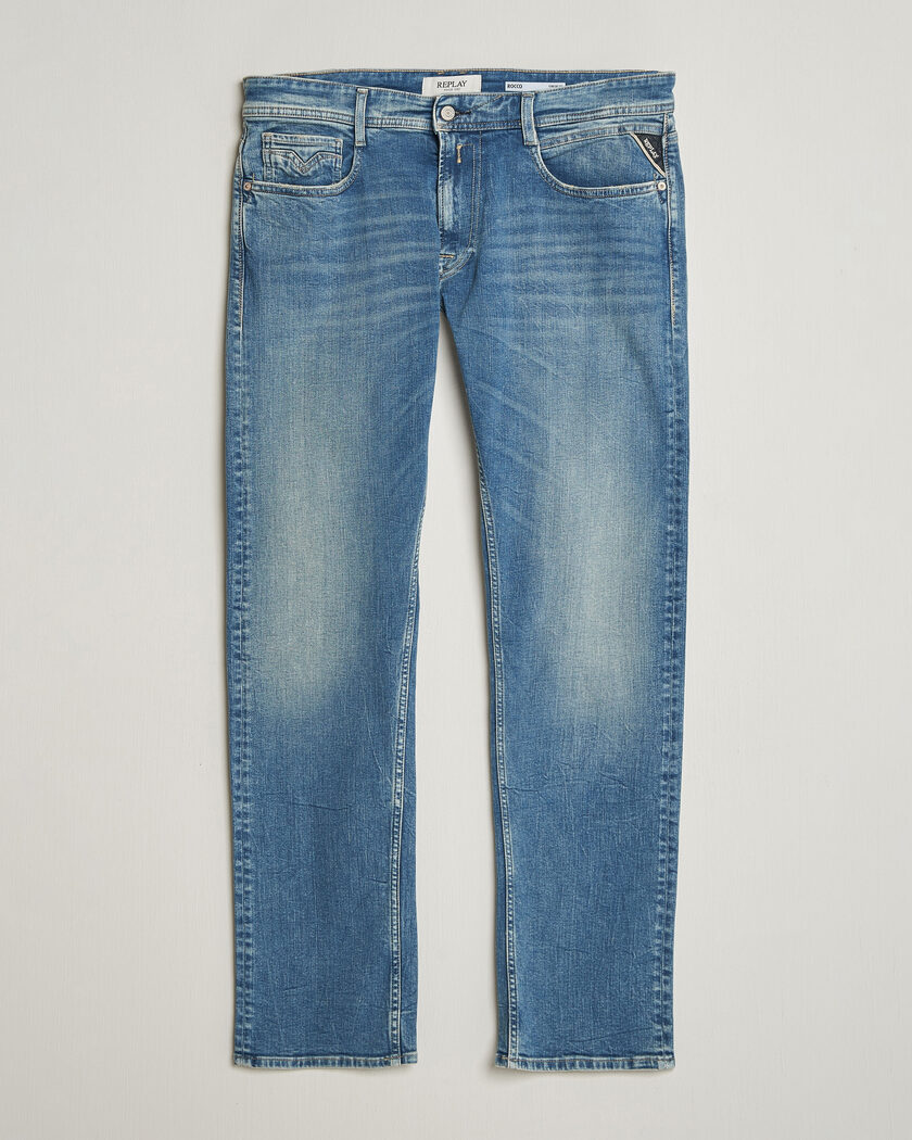 Replay Rocco Comfort Fit Stretch Eco Plus Jeans Medium Blue – Azul