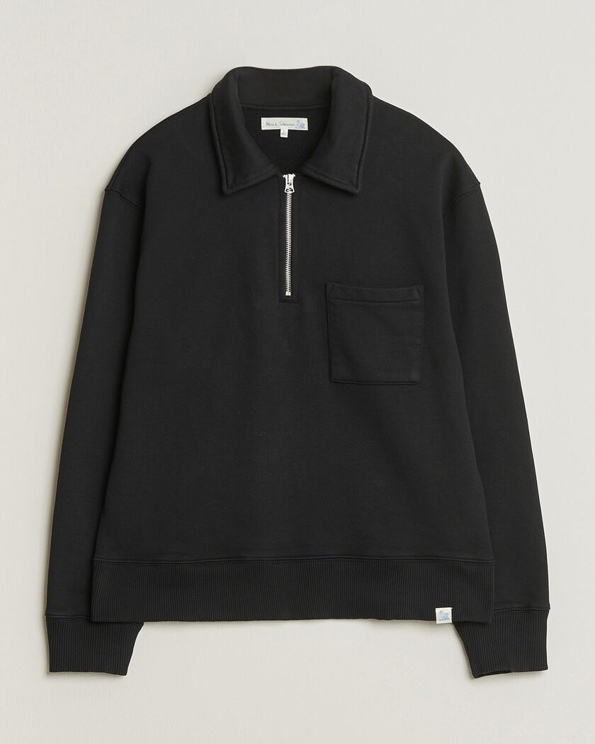 Polo Ralph Lauren Double Knit Jaquard Half Zip Sweater Polo Black