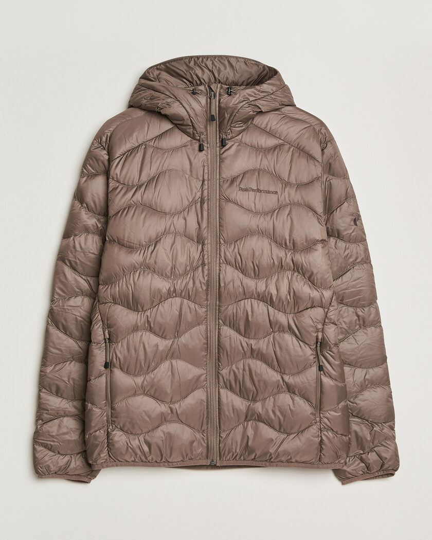 Peak Performance Helium Down Hooded Jacket Terrian Tan – Marrón