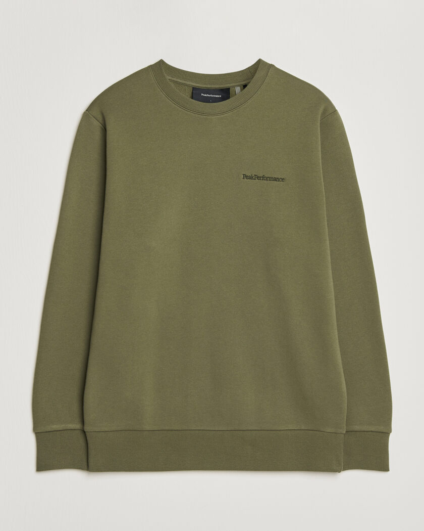 Peak Performance Original Crew Neck Sweatshirt Pine Needle – Verde