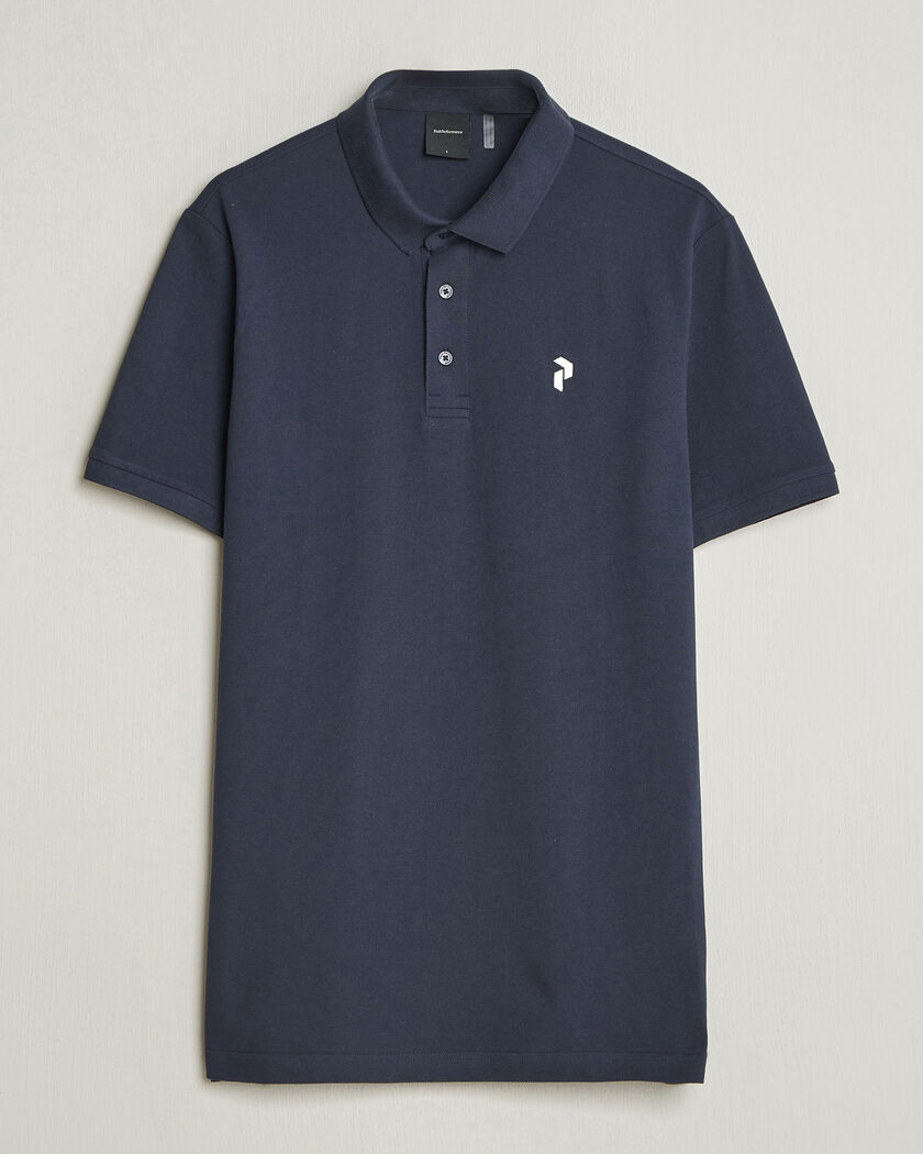 Peak Performance Classic Cotton Polo Blue Shadow – Azul