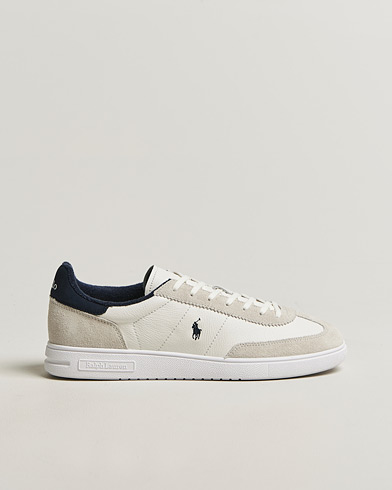 Polo Ralph Lauren Bedford Leather/Suede Sneakers White/Navy – Blanco