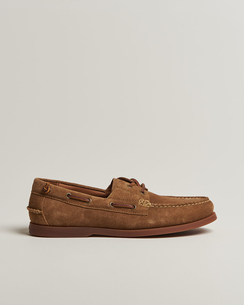 Polo Ralph Lauren Merton Suede Boat Shoe Desert Tan – Marrón