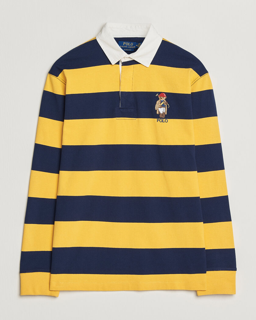 Polo Ralph Lauren Jersey Striped Rugger Newport Navy/Gold – Multicolor