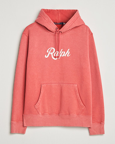 Polo Ralph Lauren Vintage Fleece Logo Hoodie Nantucket Red – Rojo