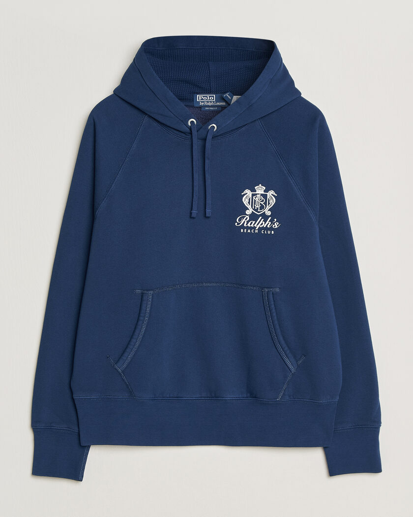Polo Ralph Lauren Fleece Hoodie Dark Cobalt – Azul