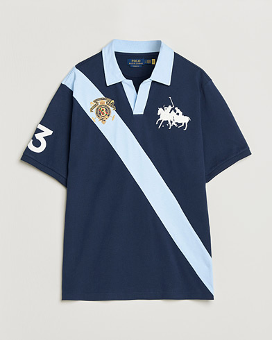 Polo Ralph Lauren Diagonal Striped Polo Newport Navy – Azul