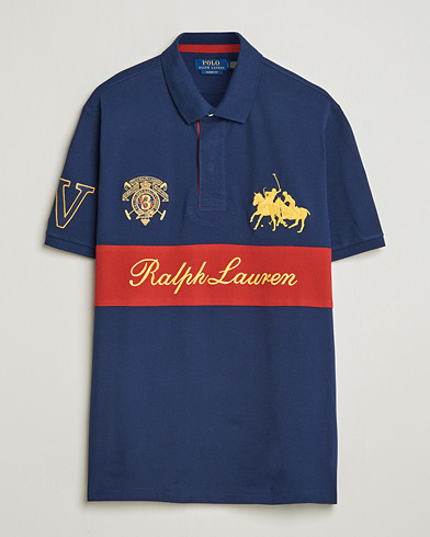 Polo Ralph Lauren Block Striped Polo Newport Navy – Azul