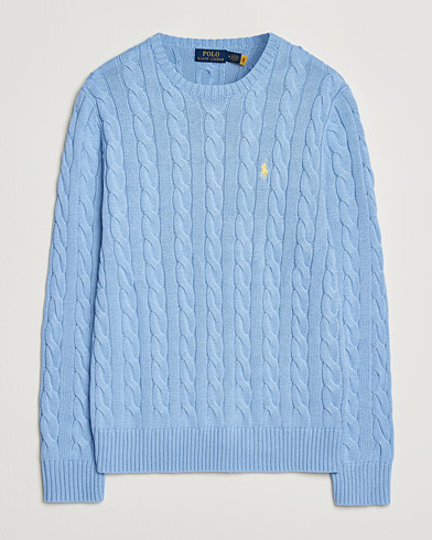 Polo Ralph Lauren Cotton Cable Pullover Austin Blue – Azul